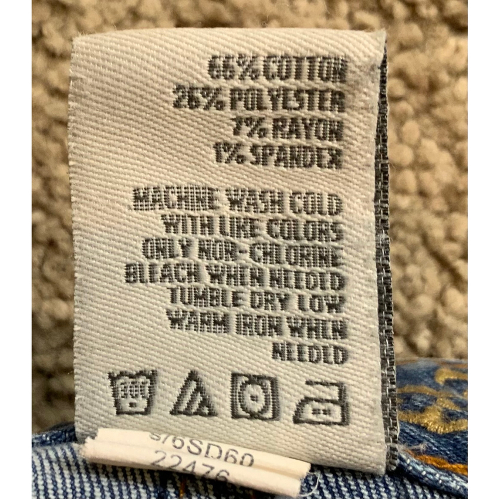 American Rag Women's Denim Button Down Skirt 5 Faded Blue Cottagecore Retro Y2K - Picture 11 of 11